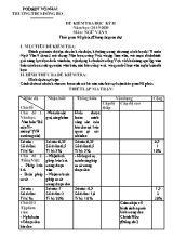 Đề kiểm tra học kỳ II môn Ngữ văn Lớp 9 - Năm học 2019-2020 - Trường THCS Đông Bo (Có đáp án)